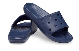 navy crocs women's