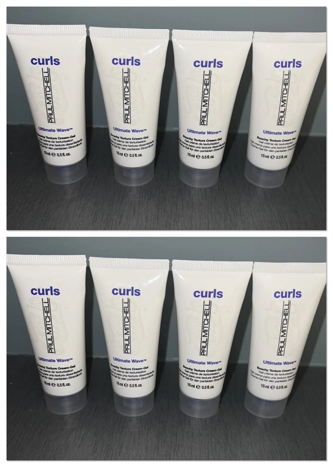 X8 Paul Mitchell Ultimate Wave Beechy Texture Cream Gel 0.5 oz Travel Size
