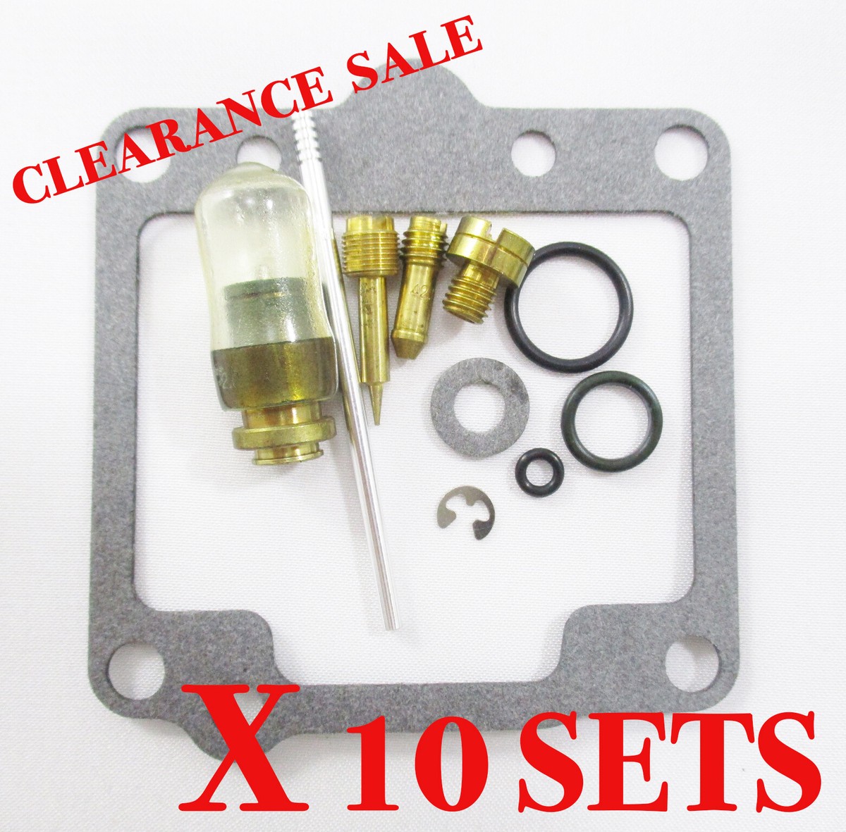 SUZUKI GSX400E GSX 400 E CARBURETOR CARB REPAIR KIT X 10 SET