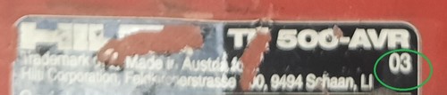 Moteur Induit HILTI TE50 AVR (03) TE500 AVR (03) Troisième Generation 21467 230V - Picture 5 of 8