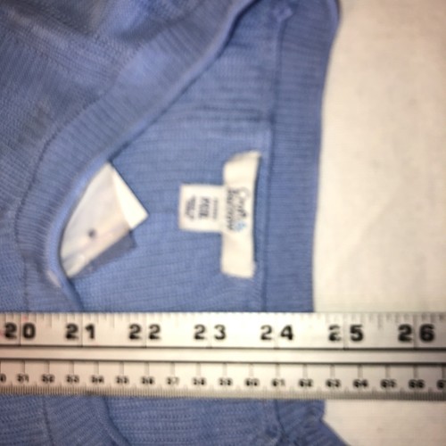 Croft & Barrow PXXL NWT Sweater Blue Paige Peri Light Weight V-neck $40 🧡🧡 - Picture 7 of 11