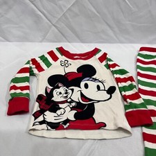 Vintage Disney Minnie Mouse Holiday PJ Set for Kids Toddlers Girls Size 2