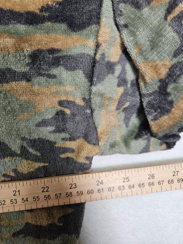 Suéter Urban Outfitters Para Mujer Pequeño Camuflaje 1/4 Cremallera Pullover Polar Top Corto - Imagen 6 de 8