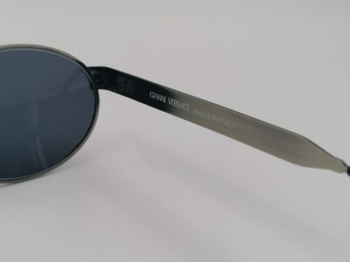 Autentici occhiali da sole ovali vintage Gianni Versace S58 unisex stock occhiali anni '90 - Foto 6 di 8