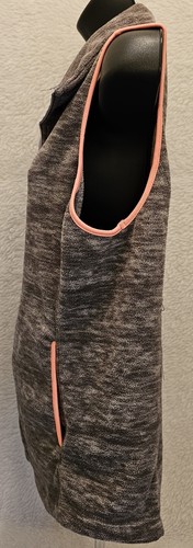 Old Navy Womens Vest Jacket Coat Size L Large Gray Pink - Picture 19 of 24