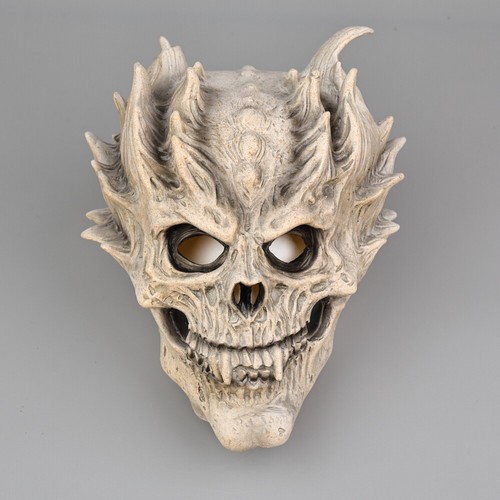 Cosplay Frost Skull Warrior Demon Skeleton Masks Goblins Dragon Head Mask Props - Picture 11 of 11
