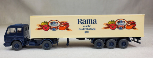 Wiking HO #542 Mercedes Benz 1626 "Rama" Tractor Trailer Truck 6 1/2" Mint W/Box - Picture 9 of 16