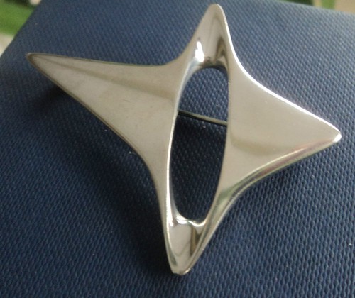 Georg Jensen Dänische Stg. Silber Brosche 339 Denmark Import 1968 Henning Koppel - Bild 9 von 9