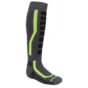 Klim Men's Snowmobile Aggressor Socks 2.0 Asphalt & Hi Vis L XL 3118-004-XXX-605