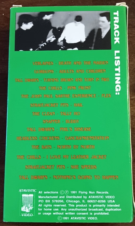 1991 Flying Nun Records • In Love With These Times Vol 1 • VHS • Atavistic Video - Image 2 of 3