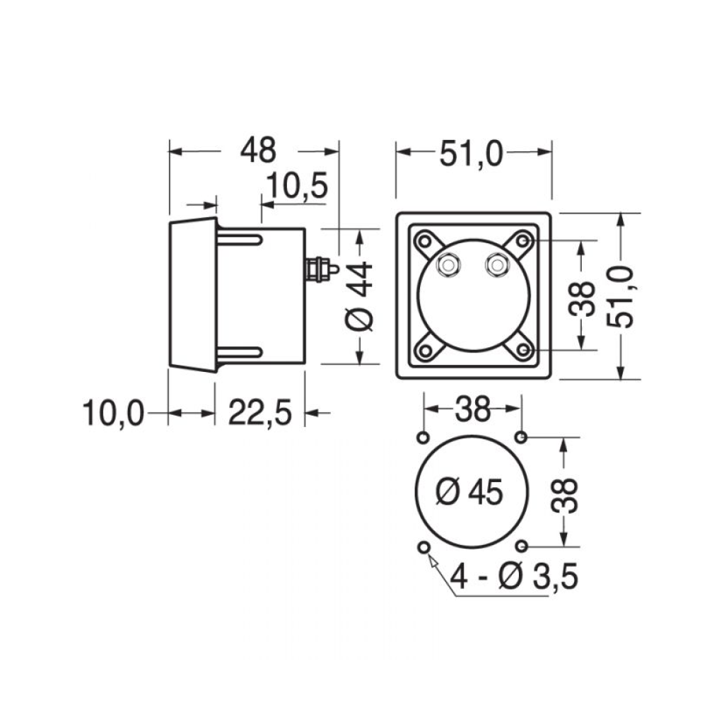 Voltmetro 0-300 V Briggs e Stratton - 103672GS