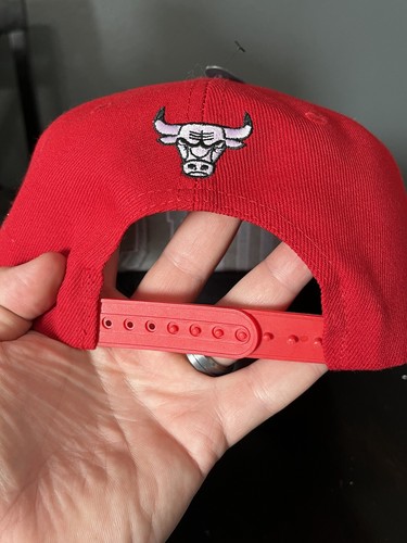 Cappello Berretto Snapback Nuovo Ultra Game NBA Basketball Team Chicago Bulls Rosso - Foto 5 di 9