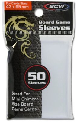BCW Board Game Sleeves - Mini Chimera (43MM x 65MM)