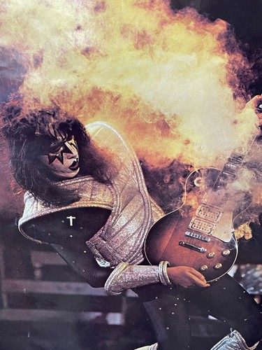 KISS Ace Frehley Alive! Era 24" x 34" Inch Poster - Classic Rock Smoking Guitar! - Picture 2 of 18