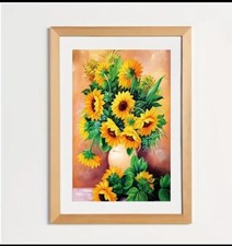 5D Diamond Painting Kit Sunflower Bouquet 20x30cm Complete Kit NEW