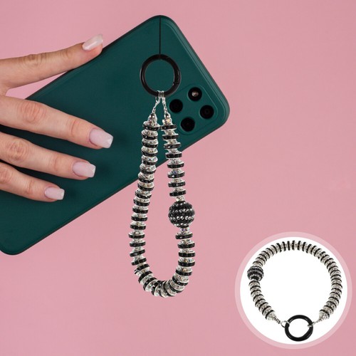 Beaded Phone Wrist Strap Cute Phone Charm Lanyard Chain Wrist Lanyard For Phone - Zdjęcie 4 z 12