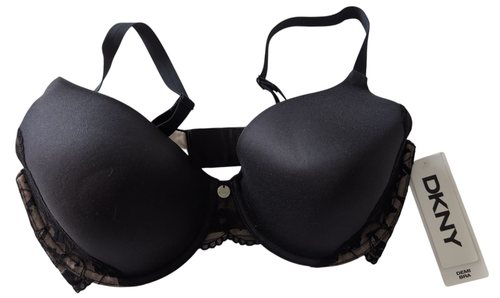 DKNY® Signature Skin Fit to Flex Demi Bra 36DD #453231 Black Lace Lined MSRP $44