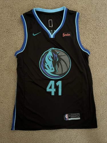 Dirk Nowitzki Dallas Mavericks Nike City Edition Swingman Jersey Men's SZ 52
