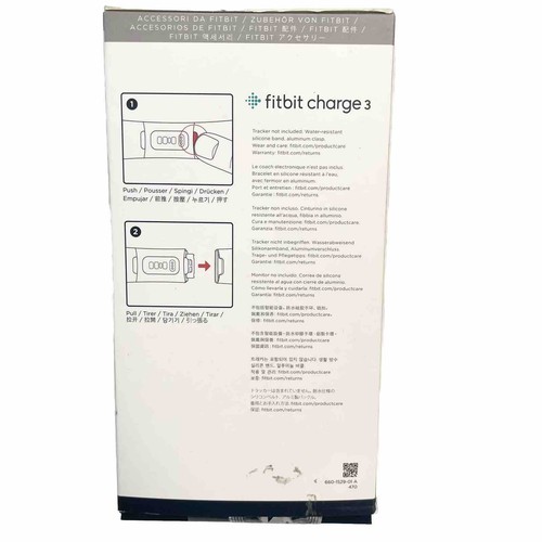 Fitbit Charge 3 Accessory Band Official Fitbit Product Sport Blue New Open Box - Picture 3 of 6