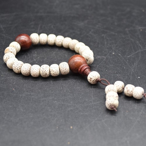 Mala Prayer Round Bodhi Nut Seed Bead Bracelet Sample Strand - 9 Options - 第 11/14 張圖片