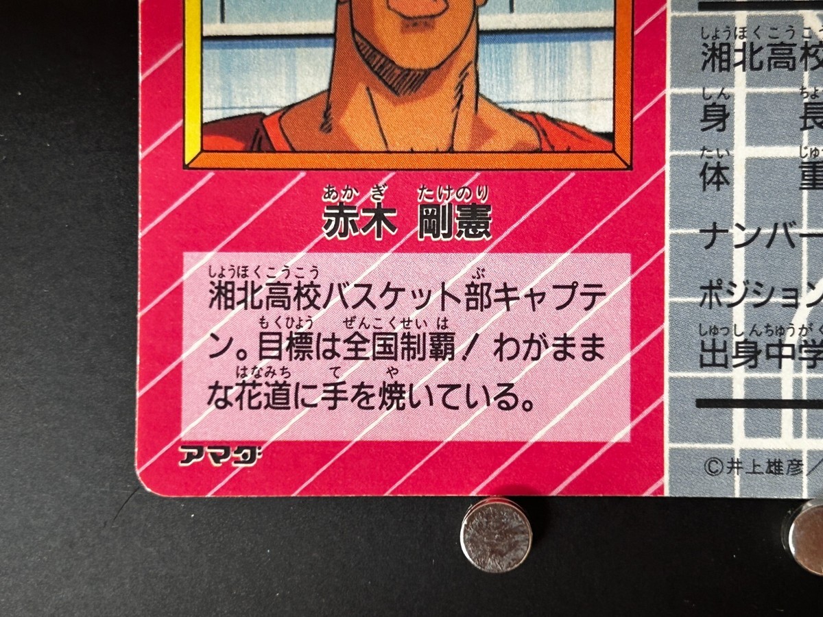 Kaede Rukawa Slam Dunk Card #4 Holo Amada Japanese Anime