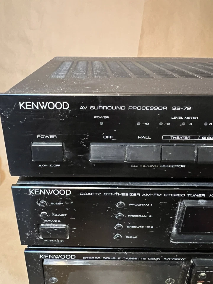 Sistema de Componentes Estéreo Kenwood Años 80 5 Unidades Amplificador Cassette PARA REPUESTOS SOLO LEER Foto 4 de 4