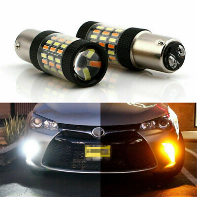 4X AUXITO Switchback LED Front Turn Signal Light Bulbs 1157 2357 Amber