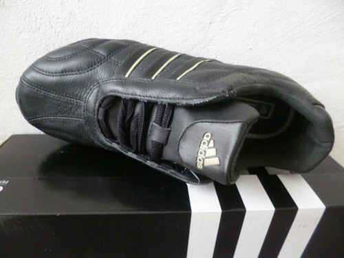 Adidas Scarpe Sportive Kundo Sneakers Scarpe Da Interno Nere In Pelle - Picture 4 of 7