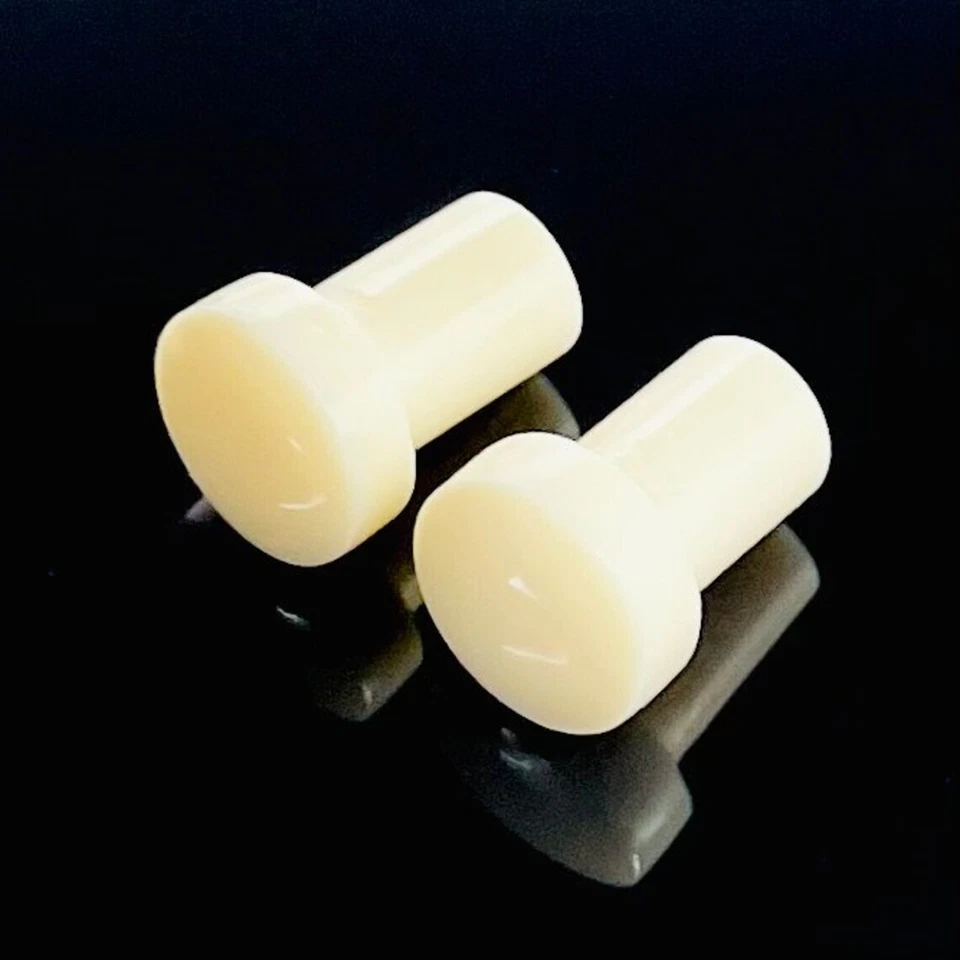 Tapones para los oídos BONE de un solo destello, PAR hechos a mano tamaño 3 mm a 25 mm y más Foto 4 de 4