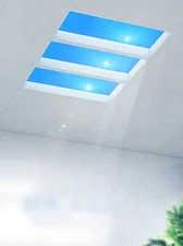72W LED Clear Sky Light Panel Sunshine Ceiling Light Dimmable Roof Window Lamp