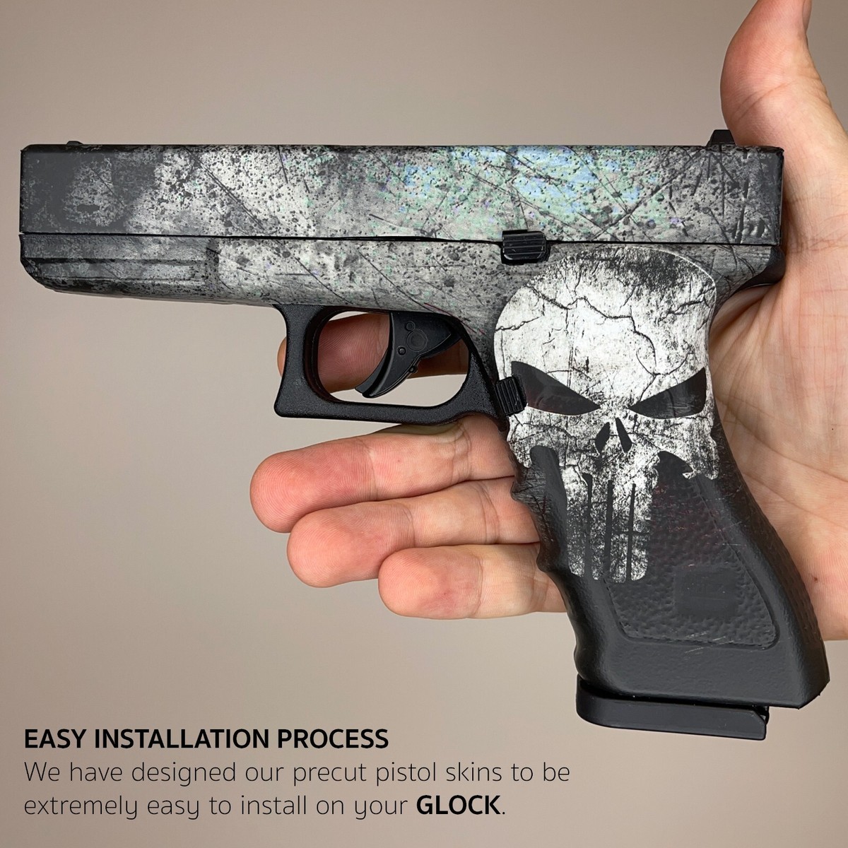 GunSkins Vinyl Wrap For Sig Sauer P365 Macro - Precut Pistol Skin, Matte Finish