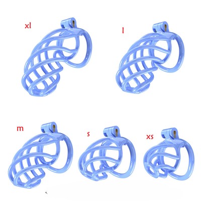 Newest Male Restrain Chastity Cage Device Men Resin Mamba Spiral Locking Belt