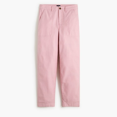 Donna nuova con etichetta taglia 8 8x27 1/2 J. Pantalone da campeggio Crew rosa puro cotone NUOVO - Foto 6 di 10