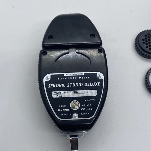 Sekonic L-398 Studio Deluxe Light Meter L398 C=340 Complete In Case Working Vtg - Picture 4 of 10