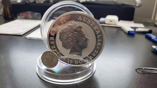 2014 Australia 10oz Silver Kookaburra NGC MS70 Early Releases - Picture 4 of 9
