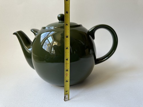 London Pottery Big Teapot Dark Green With Helper Handle David Birch Farmhouse - Picture 9 of 10