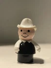 Fisher Price Little People Vintage Fireman Chief White Arms