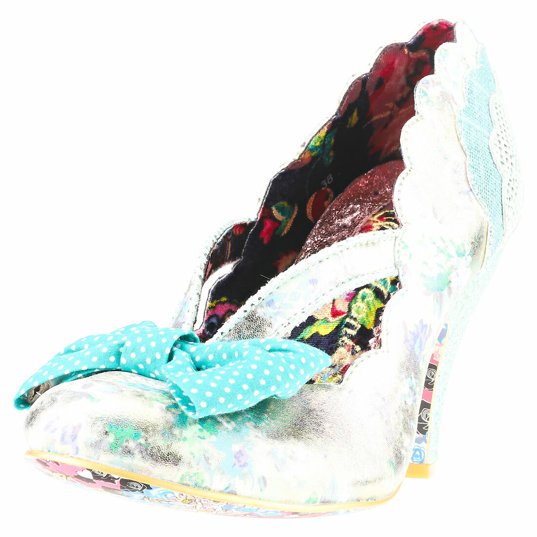 Irregular Choice Curtain Call damen Mint Synthetic Court schuhe - 38 EU Irregular Choice Curtain Call damen Mint Synthetic Court schuhe - 38 EU