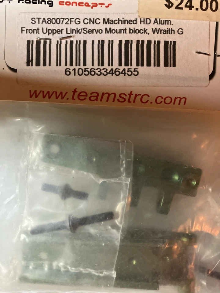 STA80072FG STRC CNC Machined HD Alum. Front Upper Link/Servo Mount Block, Wraith - Image 4 of 4