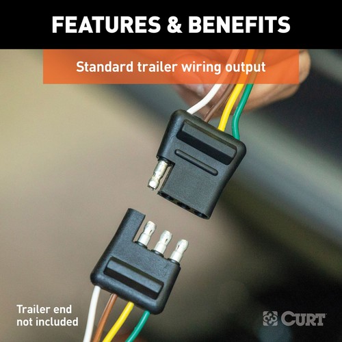 For 07-12 GMC Acadia 7 Pin Trailer Wiring Plug Fits All Models Curt 7 Prong Wire - Picture 7 of 19