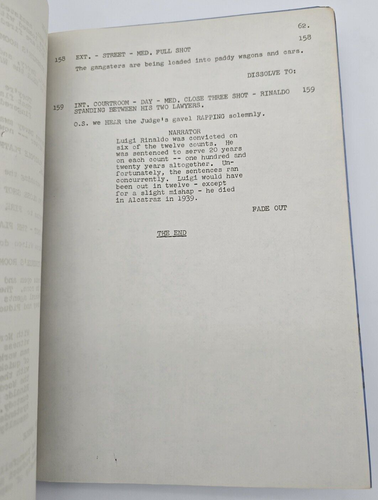 THE UNTOUCHABLES / Charles O'Neal 1959 TV Script, Robert Stack "Star Witness" - Picture 10 of 12