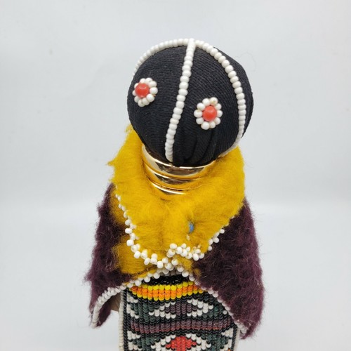 South African Ndebele Zulu Doll Colorful Beaded - Picture 2 of 9