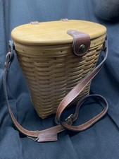 Longaberger Woodcrafts Saddlebrook Woven Purse with Liner