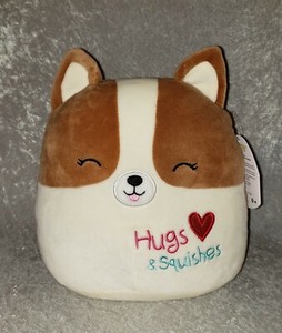 NEW- 8â Regina the Corgi Valentines 2021 Squishmallow- Plush Pillow- Kelly Toys | eBay