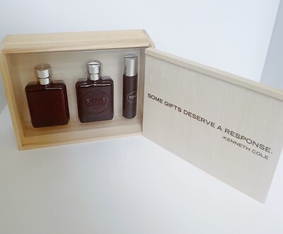 Kenneth Cole RSVP 3PC Set For Men EDT Spray 3.4 oz/100 ml NIB Old