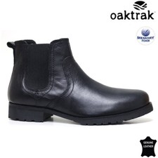 MENS LEATHER BOOTS WALKING CASUAL DESERT CHELSEA CHUKKA ANKLE WORK SHOES SIZE