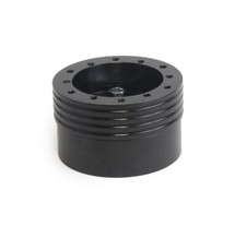 34 Keyway Marine Boat Steering Wheel Hub Adapter Black Nardi 6 Hole- 2 Piece