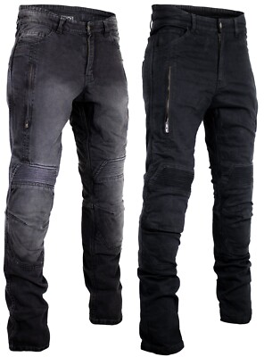 Mens Motorcycle Jeans Biker Jeans with Protectors and Aramid Fabric Motorbike Pants