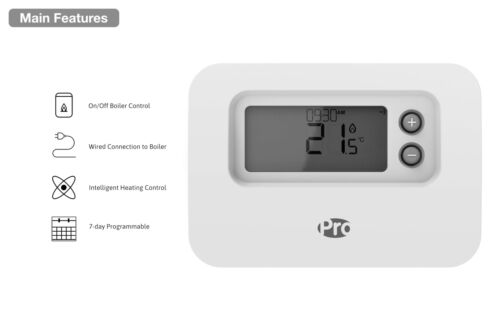 ProWired programmierbarer Raumthermostat ersetzt Honeywell CM907 707 FPP15206 - Bild 3 von 5