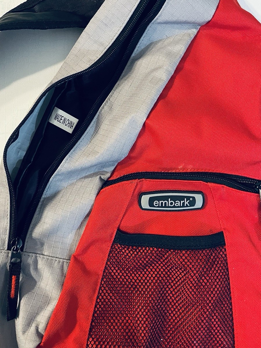 Embark Sling Backpack Over the Shoulder Single Strap Bag Red  display picture 1